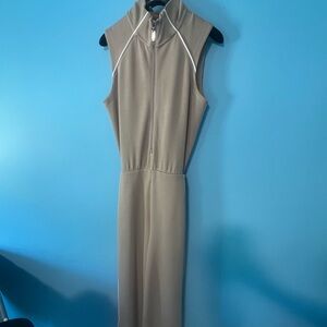 SPANX Neutral Taupe Sleeveless Jumpsuit